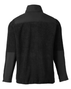 CORE365 CE890 Men’s Journey Summit Hybrid Full-Zip – Black/ Black (back)