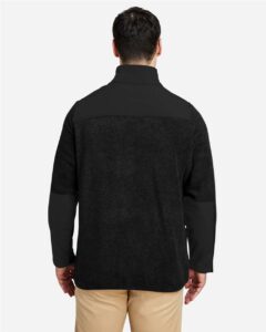 CORE365 CE890 Men’s Journey Summit Hybrid Full-Zip – Black/ Black (on model back)