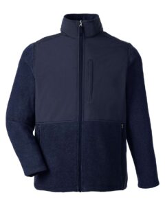 CORE365 CE890 Men’s Journey Summit Hybrid Full-Zip – Classic Navy/ Classic Navy