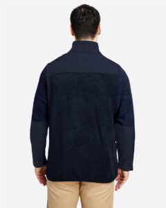 CORE365 CE890 Men’s Journey Summit Hybrid Full-Zip – Classic Navy/ Classic Navy (on model back)