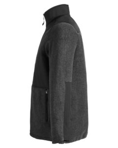 CORE365 CE890 Men’s Journey Summit Hybrid Full-Zip – Heather Charcoal/ Black (side)