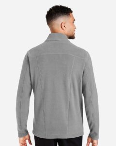 Devon & Jones DG730 Men’s CrownLux Performance® Fleece Full-Zip Jacket – Graphite (on model back)