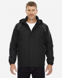 CORE365 88189T Men’s Tall Brisk Insulated Jacket – Black (on model)