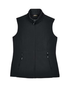 CORE365 CE701W Women’s Cruise Two-Layer Fleece Bonded Soft Shell Vest – Black