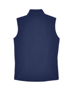 CORE365 CE701W Women’s Cruise Two-Layer Fleece Bonded Soft Shell Vest – Classic Navy (back)