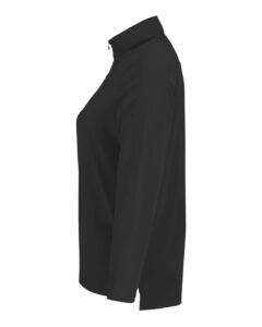 Devon & Jones DG410W Women’s CrownLux Performance® Windsor Welded Quarter-Zip Pullover – Black (side)