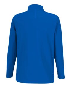 Devon & Jones DG410W Women’s CrownLux Performance® Windsor Welded Quarter-Zip Pullover – French Blue (back)