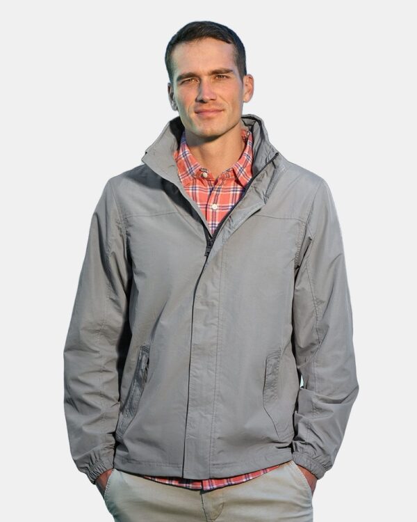 Nautica Men’s Voyage Hooded Rain Jacket
