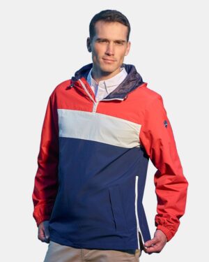 Nautica N17174 Unisex Windward Anorak Hooded Quarter-Zip Jacket