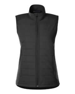 Devon & Jones DG706W Women’s New Classics® Charleston Hybrid Vest – Black/ Melange Black