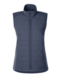 Devon & Jones DG706W Women’s New Classics® Charleston Hybrid Vest – Navy Melange/ Navy