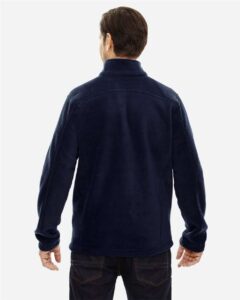 CORE365 88190T Men’s Tall Journey Fleece Jacket – Classic Navy (on model back)
