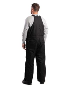 Berne Apparel NB834 Men’s Icecap Insulated Bib Overall – Black (on model back)