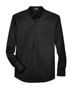 CORE365 88193T Men’s Tall Operate Twill Dress Shirt – Black