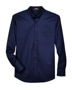 CORE365 88193T Men’s Tall Operate Twill Dress Shirt – Classic Navy