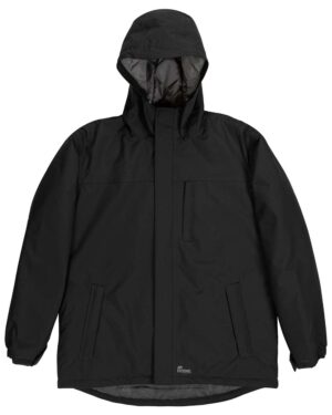 Berne Apparel RJ27 Men’s Coastline Waterproof Storm Jacket – Black