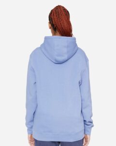 Lane Seven LS14001 Unisex Premium Hoodie Sweatshirt – Colony Blue (on model back)