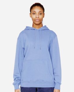 Lane Seven LS14001 Unisex Premium Hoodie Sweatshirt – Colony Blue (on model)
