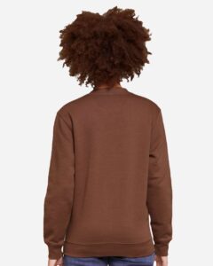 Lane Seven LS14004 Unisex Premium Crewneck Sweatshirt – Chestnut (on model back)
