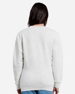 Lane Seven LS14004 Unisex Premium Crewneck Sweatshirt – Oatmeal Heather (on model back)