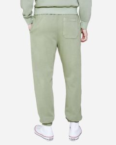 Lane Seven LS16006 Unisex Urban Joggers – Pigment Oil Green (on model back)