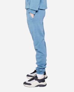 Lane Seven LS16006 Unisex Urban Joggers – Pigment Pebble Blue (on model side)