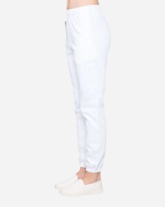 Lane Seven LS16006 Unisex Urban Joggers – White (on model side)