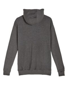 Lane Seven LS13001 Unisex French Terry Hoodie Sweatshirt – Charcoal Heather (back)