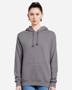 Lane Seven LS13001 Unisex French Terry Hoodie Sweatshirt – Graphite Heather (on model)