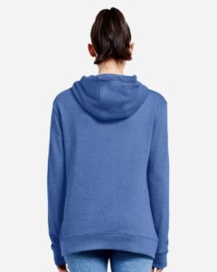 Lane Seven LS13001 Unisex French Terry Hoodie Sweatshirt – Royal Heather (on model back)