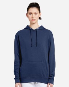 Lane Seven LS13001 Unisex French Terry Hoodie Sweatshirt – Navy (on model)