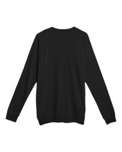 Lane Seven LS13004 Unisex French Terry Crewneck Sweatshirt – Black (back)