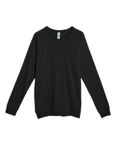 Lane Seven LS13004 Unisex French Terry Crewneck Sweatshirt – Black