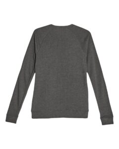 Lane Seven LS13004 Unisex French Terry Crewneck Sweatshirt – Charcoal Heather (back)