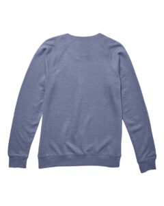 Lane Seven LS13004 Unisex French Terry Crewneck Sweatshirt – Denim Heather (back)