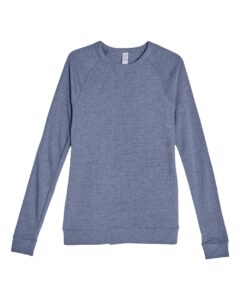 Lane Seven LS13004 Unisex French Terry Crewneck Sweatshirt – Denim Heather