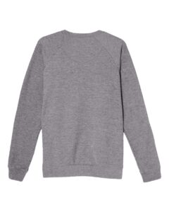 Lane Seven LS13004 Unisex French Terry Crewneck Sweatshirt – Graphite Heather (back)