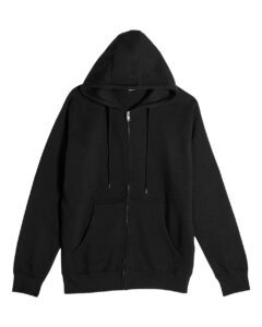 Lane Seven LS14003 Unisex Premium Full-Zip Hoodie Sweatshirt – Black