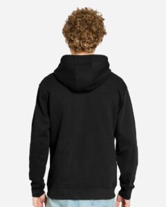 Lane Seven LS14003 Unisex Premium Full-Zip Hoodie Sweatshirt – Black (on model back)