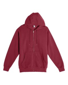 Lane Seven LS14003 Unisex Premium Full-Zip Hoodie Sweatshirt – Burgundy