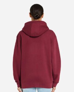 Lane Seven LS14003 Unisex Premium Full-Zip Hoodie Sweatshirt – Burgundy (on model back)