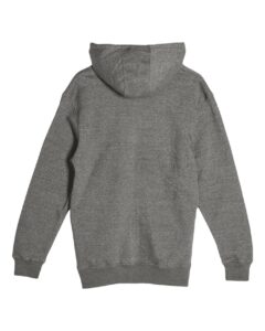 Lane Seven LS14003 Unisex Premium Full-Zip Hoodie Sweatshirt – Charcoal Heather (back)
