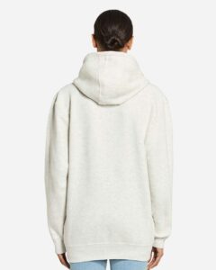 Lane Seven LS14003 Unisex Premium Full-Zip Hoodie Sweatshirt – Oatmeal Heather (on model back)