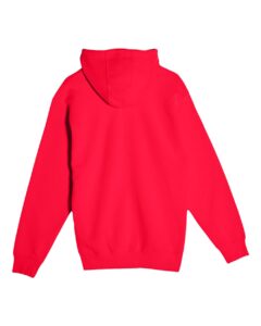 Lane Seven LS14003 Unisex Premium Full-Zip Hoodie Sweatshirt – Red (back)