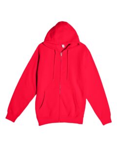 Lane Seven LS14003 Unisex Premium Full-Zip Hoodie Sweatshirt – Red