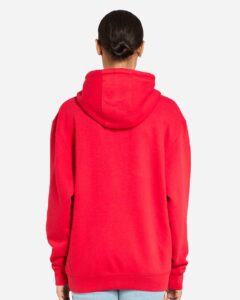 Lane Seven LS14003 Unisex Premium Full-Zip Hoodie Sweatshirt – Red (on model back)