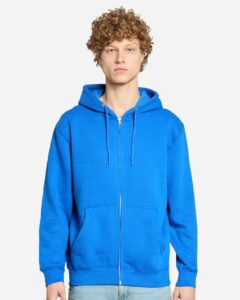 Lane Seven LS14003 Unisex Premium Full-Zip Hoodie Sweatshirt – Royal (on model)