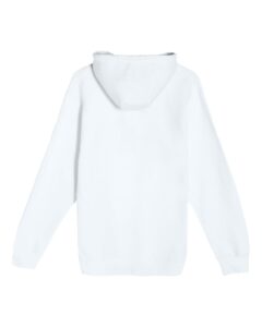 Lane Seven LS14003 Unisex Premium Full-Zip Hoodie Sweatshirt – White (back)