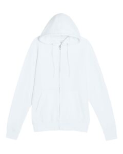 Lane Seven LS14003 Unisex Premium Full-Zip Hoodie Sweatshirt – White