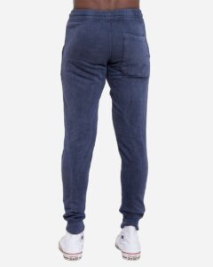 Lane Seven LST009 Unisex Vintage Joggers – Vintage Denim (on model back)